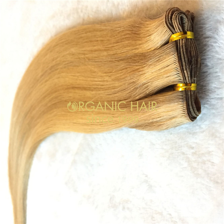 Most popular extension method--hand tied hair extensions H122